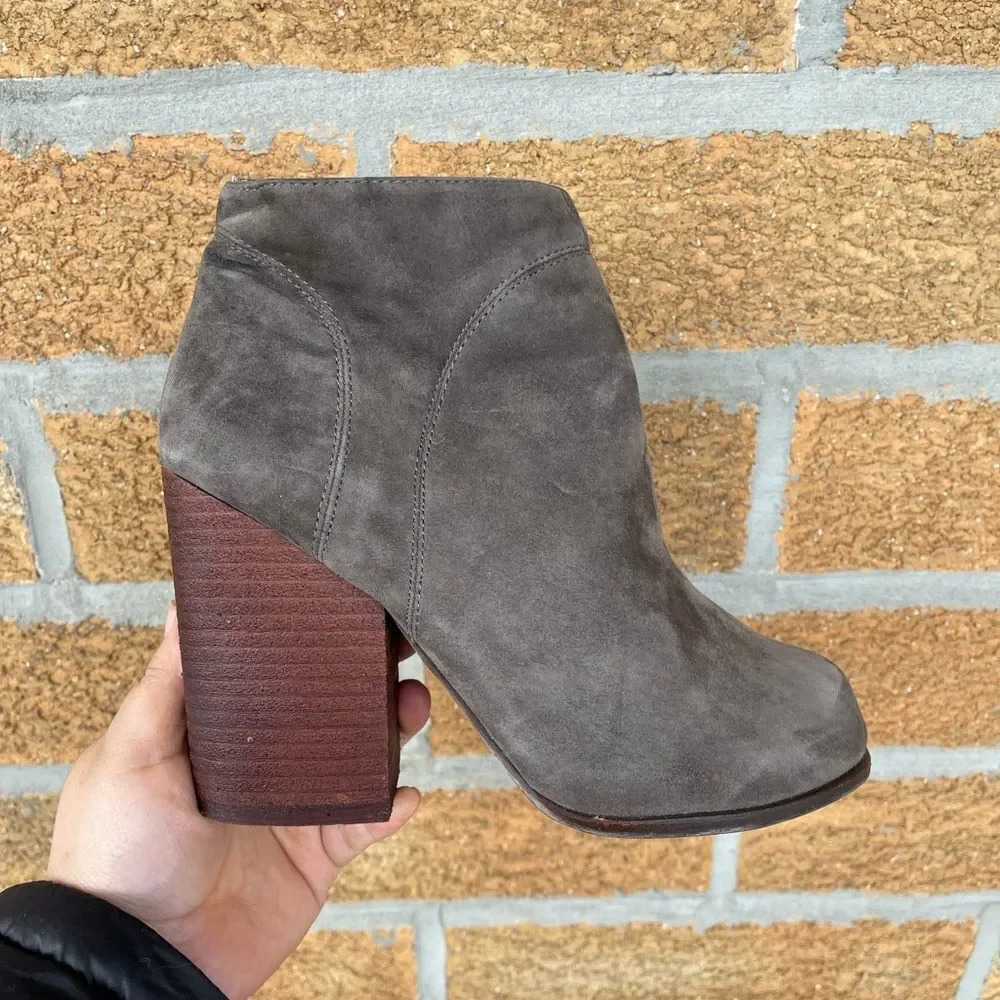 Jeffrey Campbell Gray Hanger Booties 7 M
